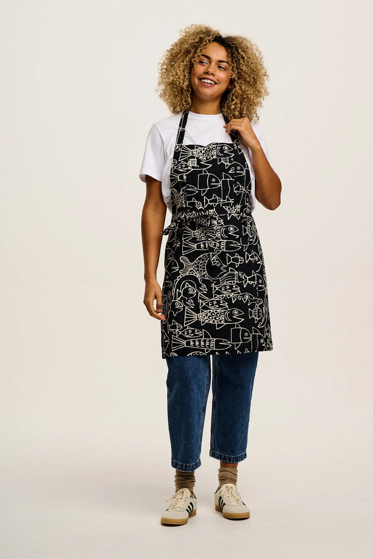 Lucy & Yak Ada - Cotton Apron in Artist Print by Marcello