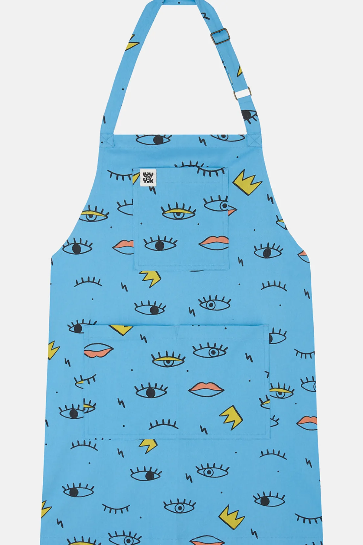 Lucy & Yak Ada - Cotton Apron in Oko Eyes Print