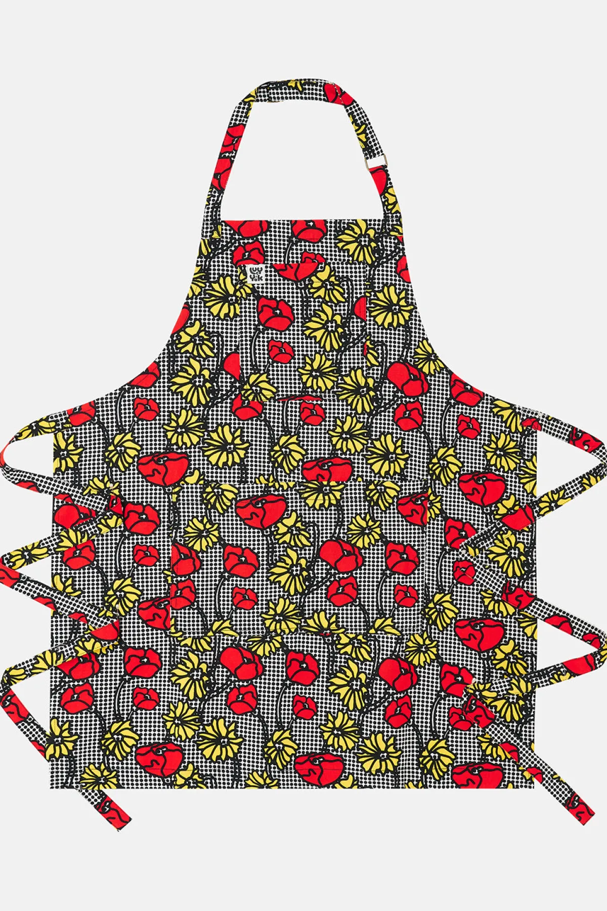 Lucy & Yak Ada - Cotton Apron in Poppy Comic Print