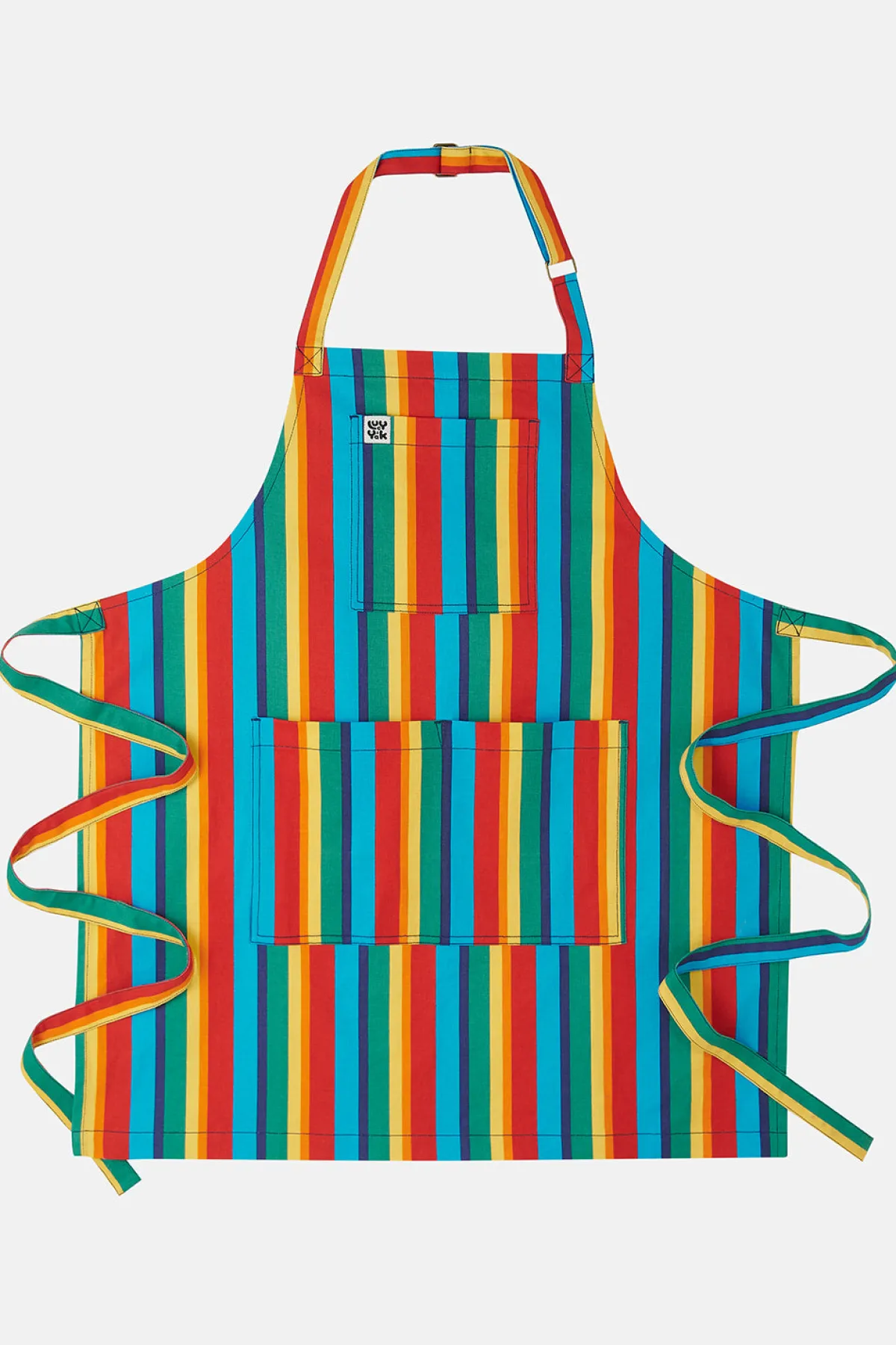 Lucy & Yak Ada - Cotton Apron in Rainbow Print