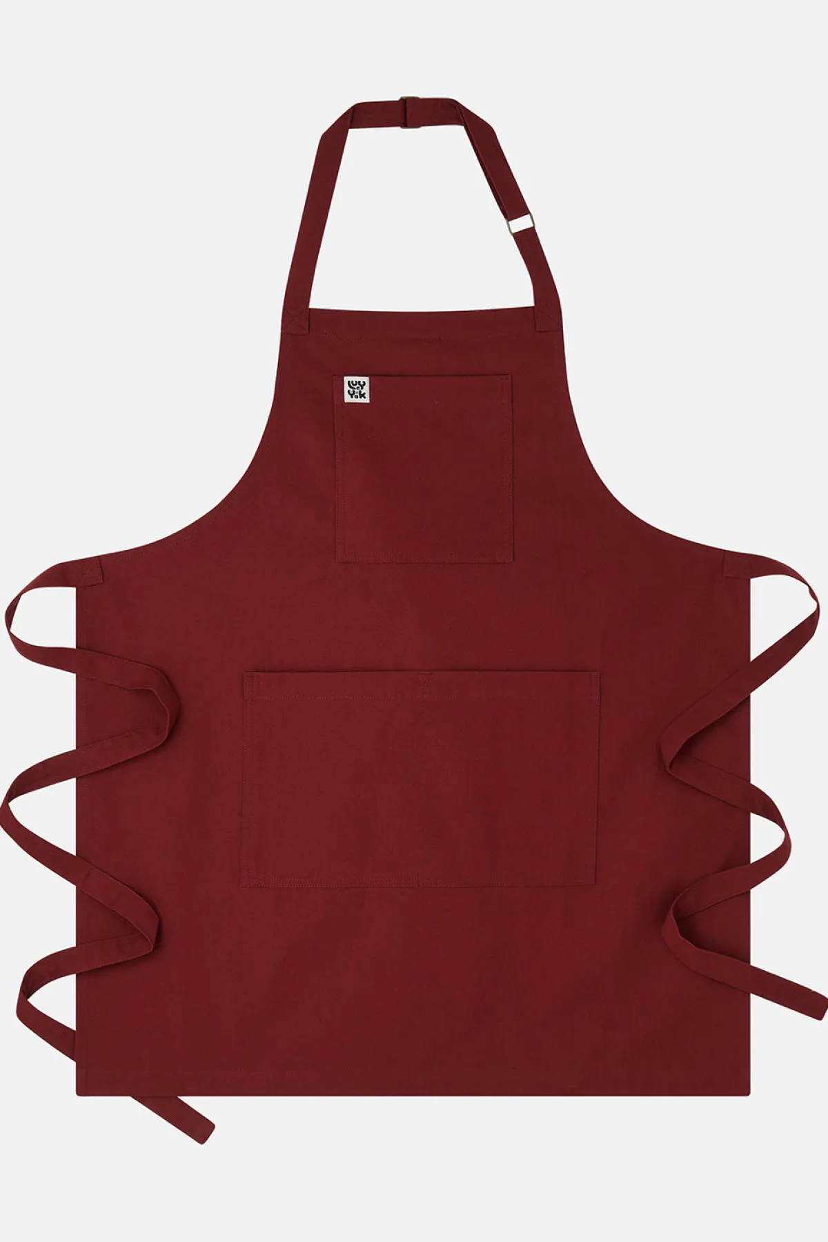 Lucy & Yak Ada - Midweight Cotton Apron in Maroon