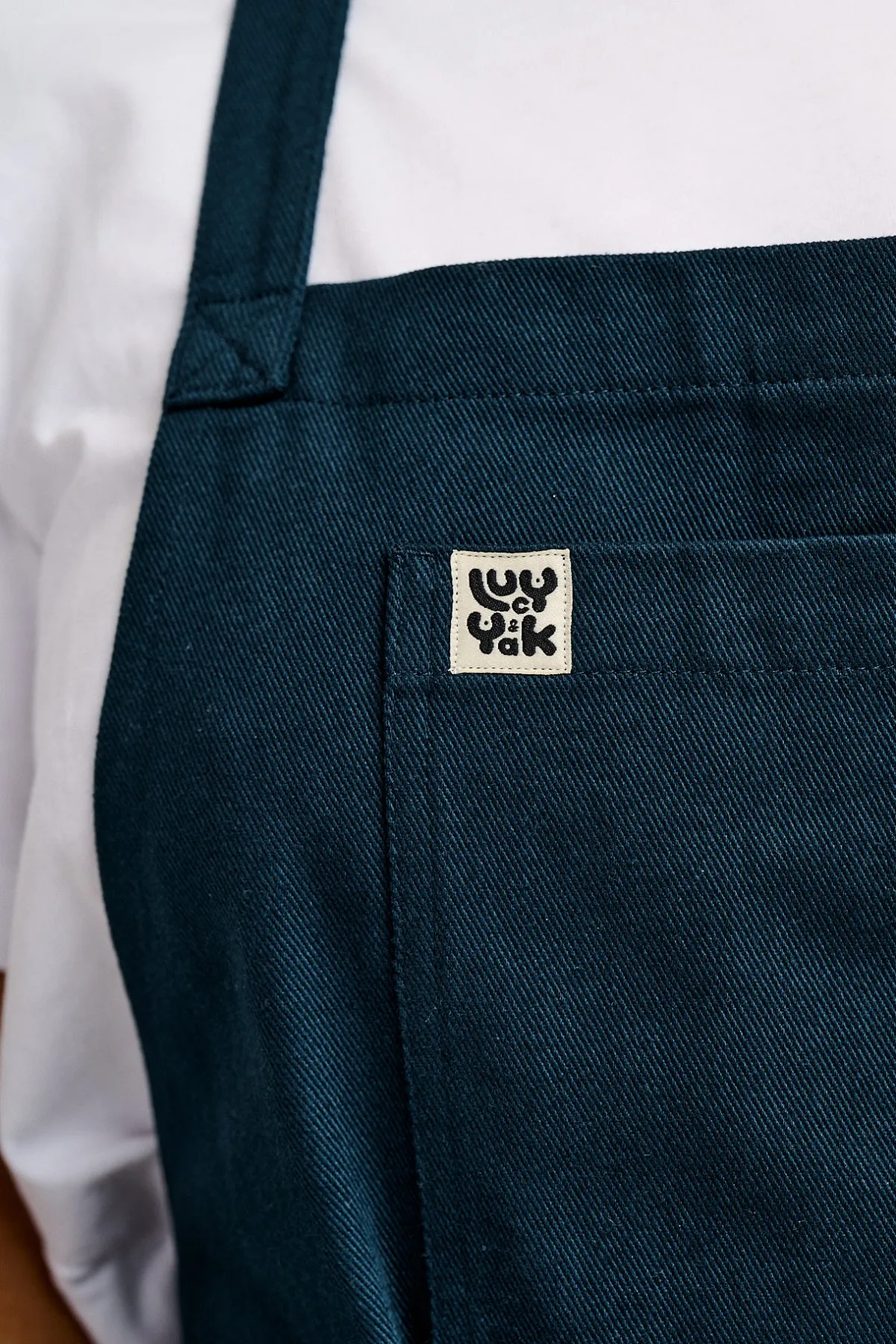 Lucy & Yak Ada - Midweight Cotton Apron in Navy