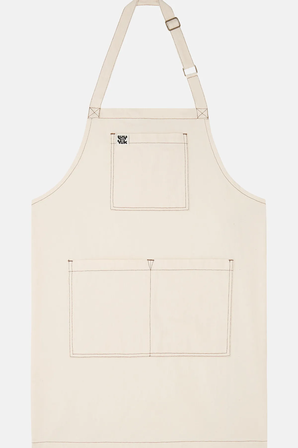 Lucy & Yak Ada - Twill Apron in Ecru