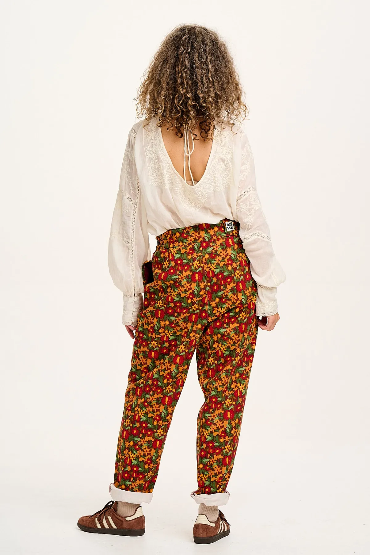 Lucy & Yak Addison - Tapered Twill Trousers in Rodeo Floral Print