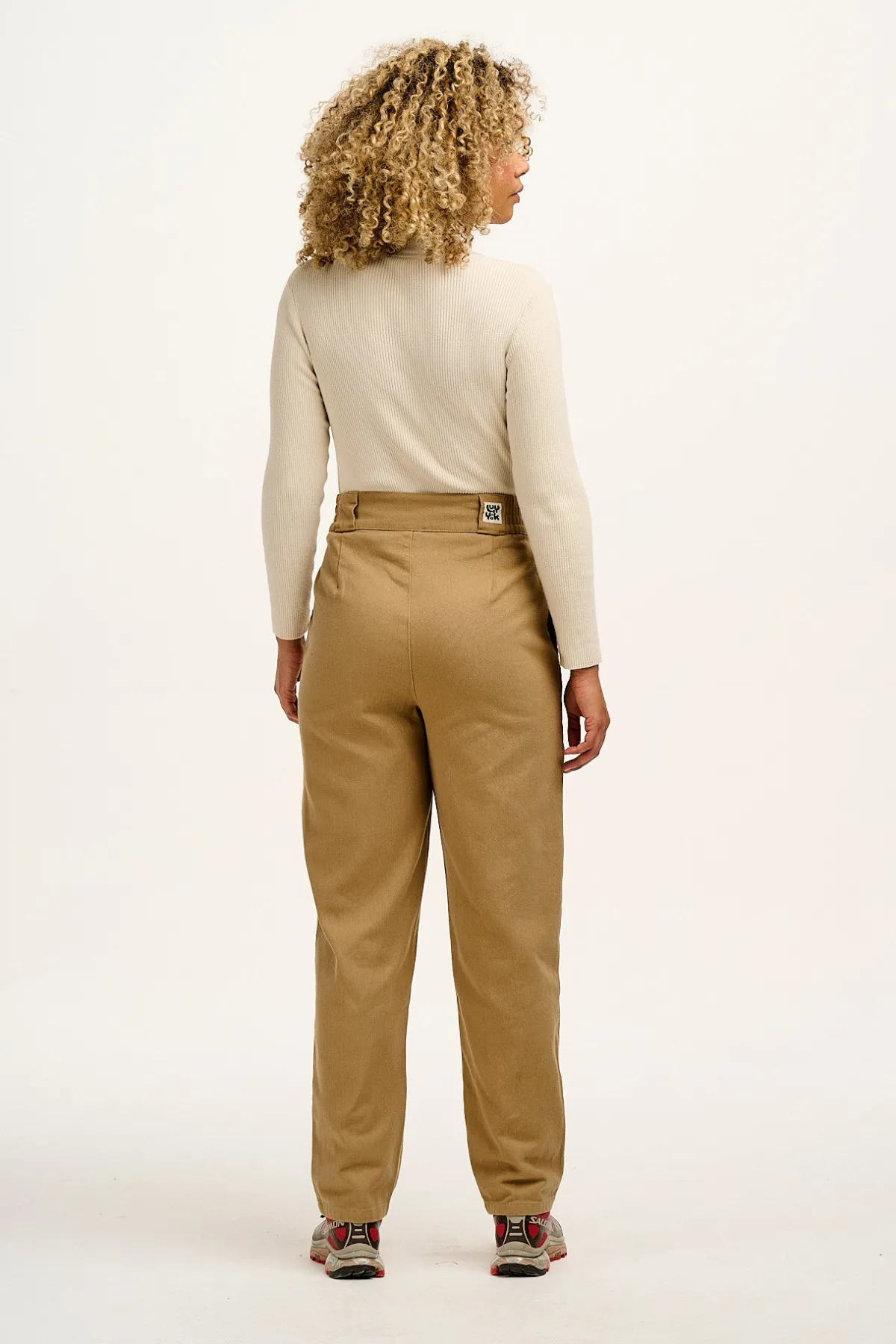 Lucy & Yak Addison - Tapered Twill Trousers in Vintage Tan