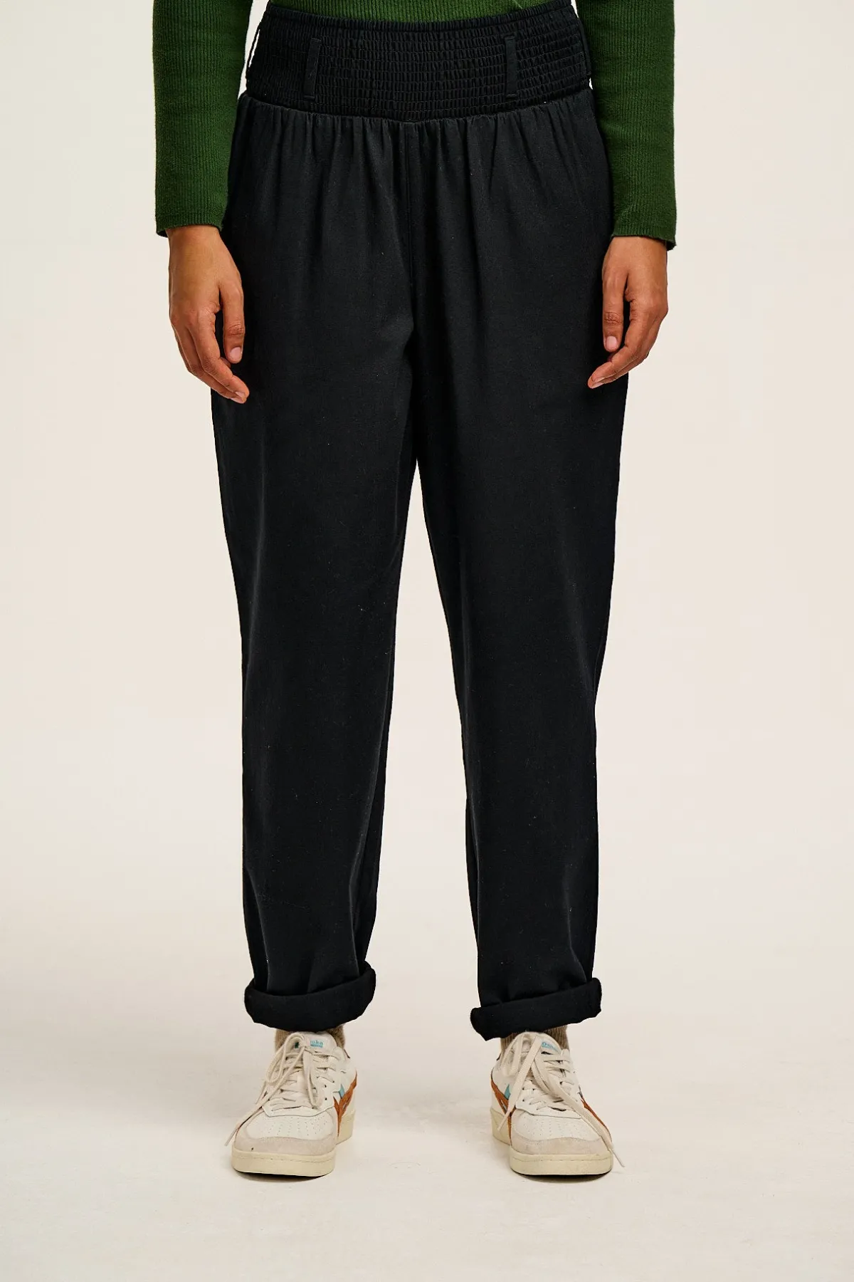 Lucy & Yak Alexa - Cotton Trousers in Black