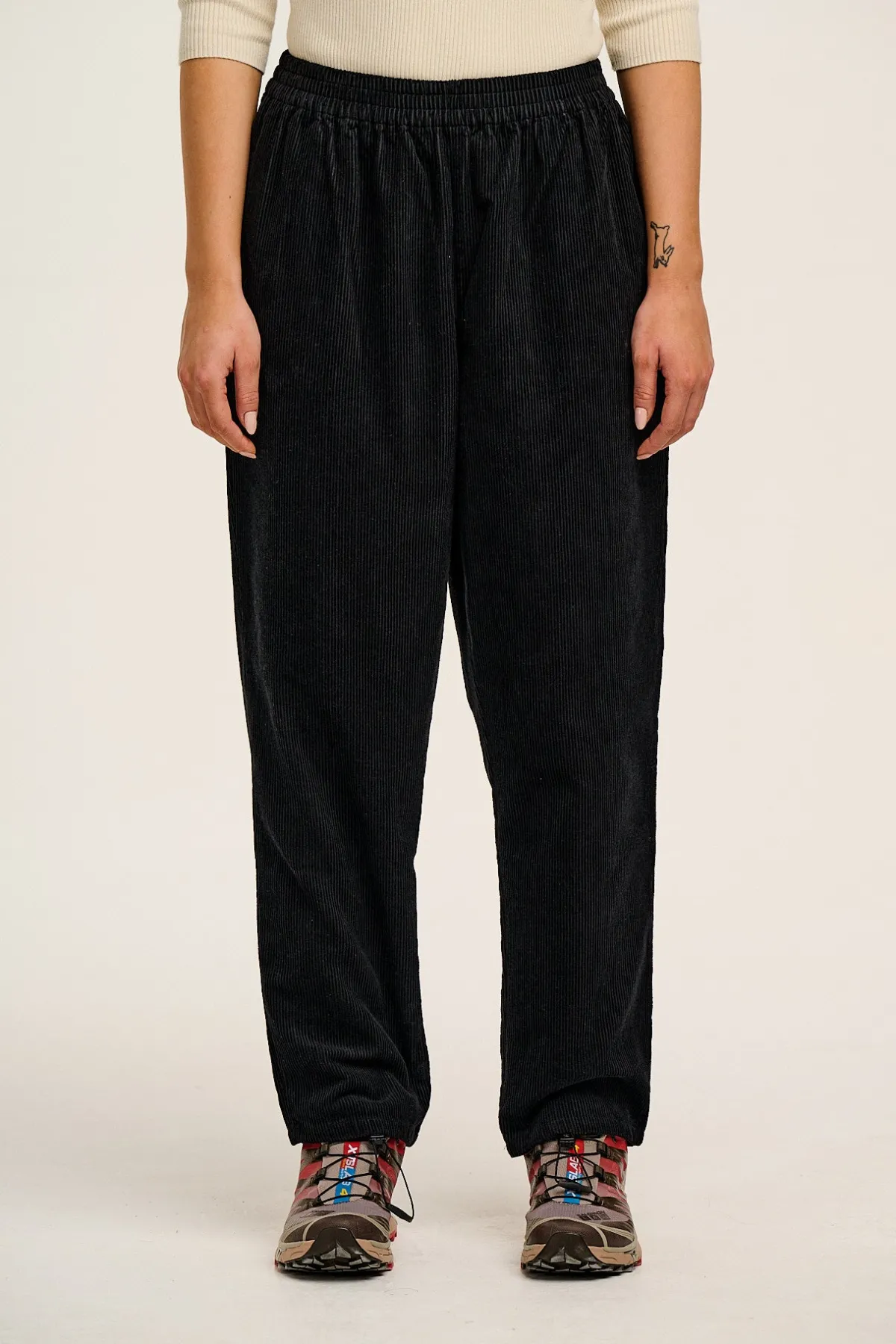 Lucy & Yak Billie - Corduroy Trousers in Black