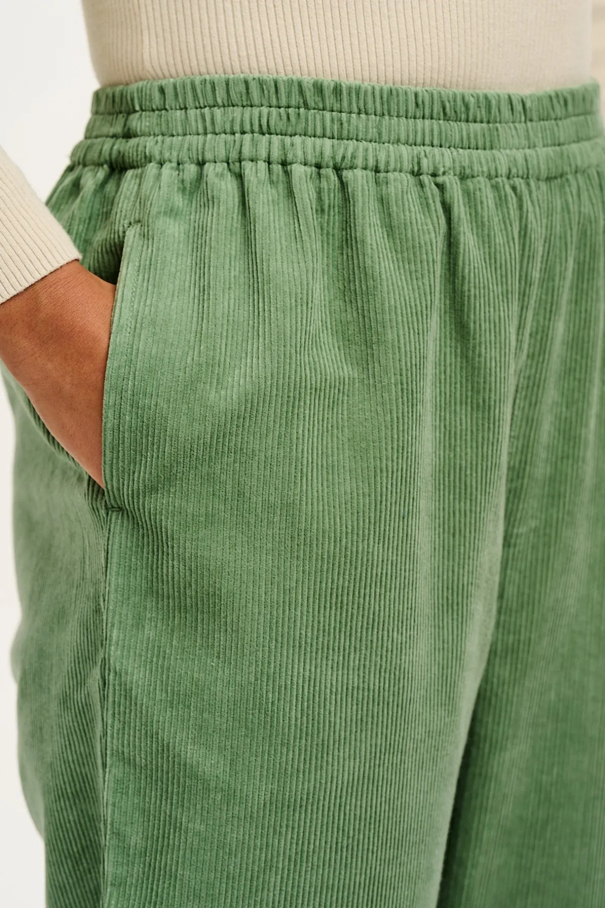 Lucy & Yak Billie - Corduroy Trousers in Green Bay