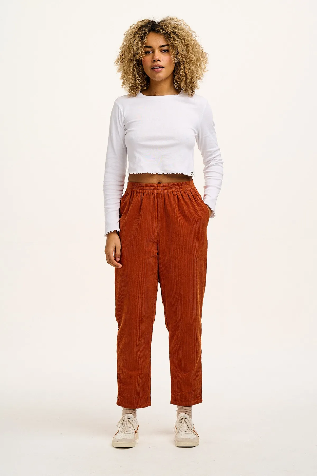 Lucy & Yak Billie - Corduroy Trousers in Red Clay