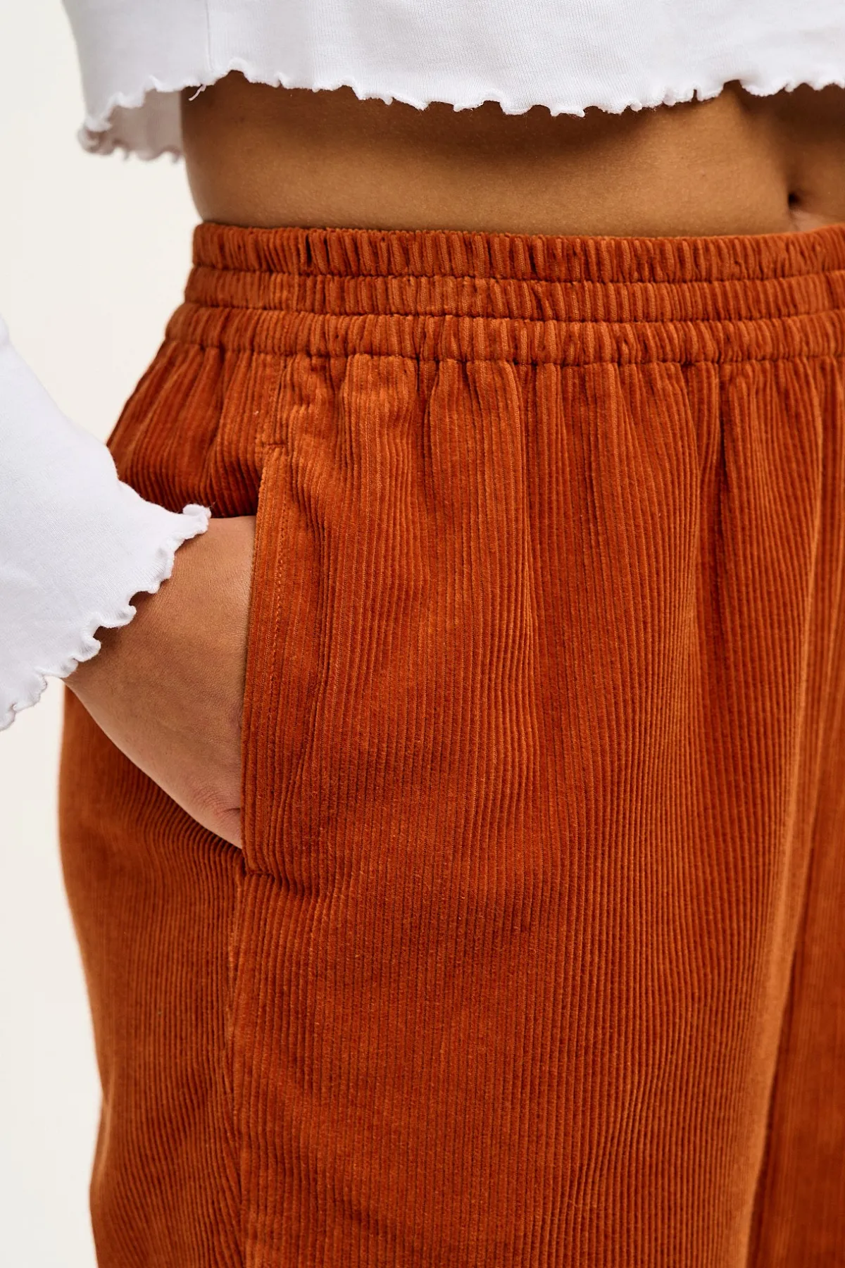 Lucy & Yak Billie - Corduroy Trousers in Red Clay