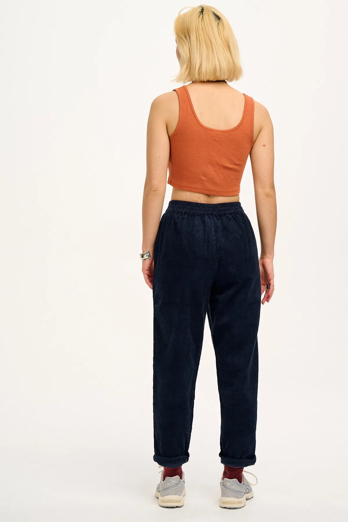 Lucy & Yak Billie - Corduroy Trousers in Sailor Blue