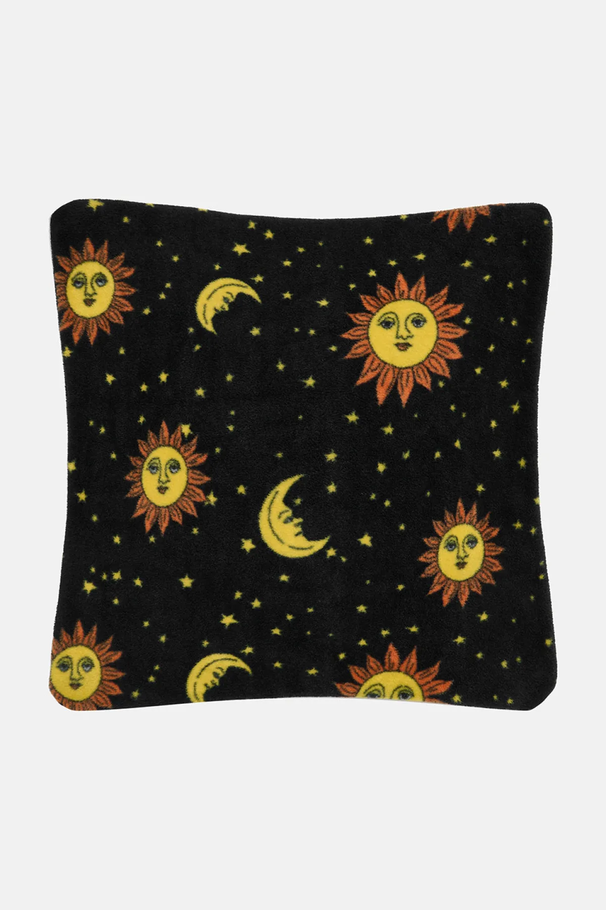 Lucy & Yak Bruna - Polar Fleece Cushion Cover in Black Orion Print