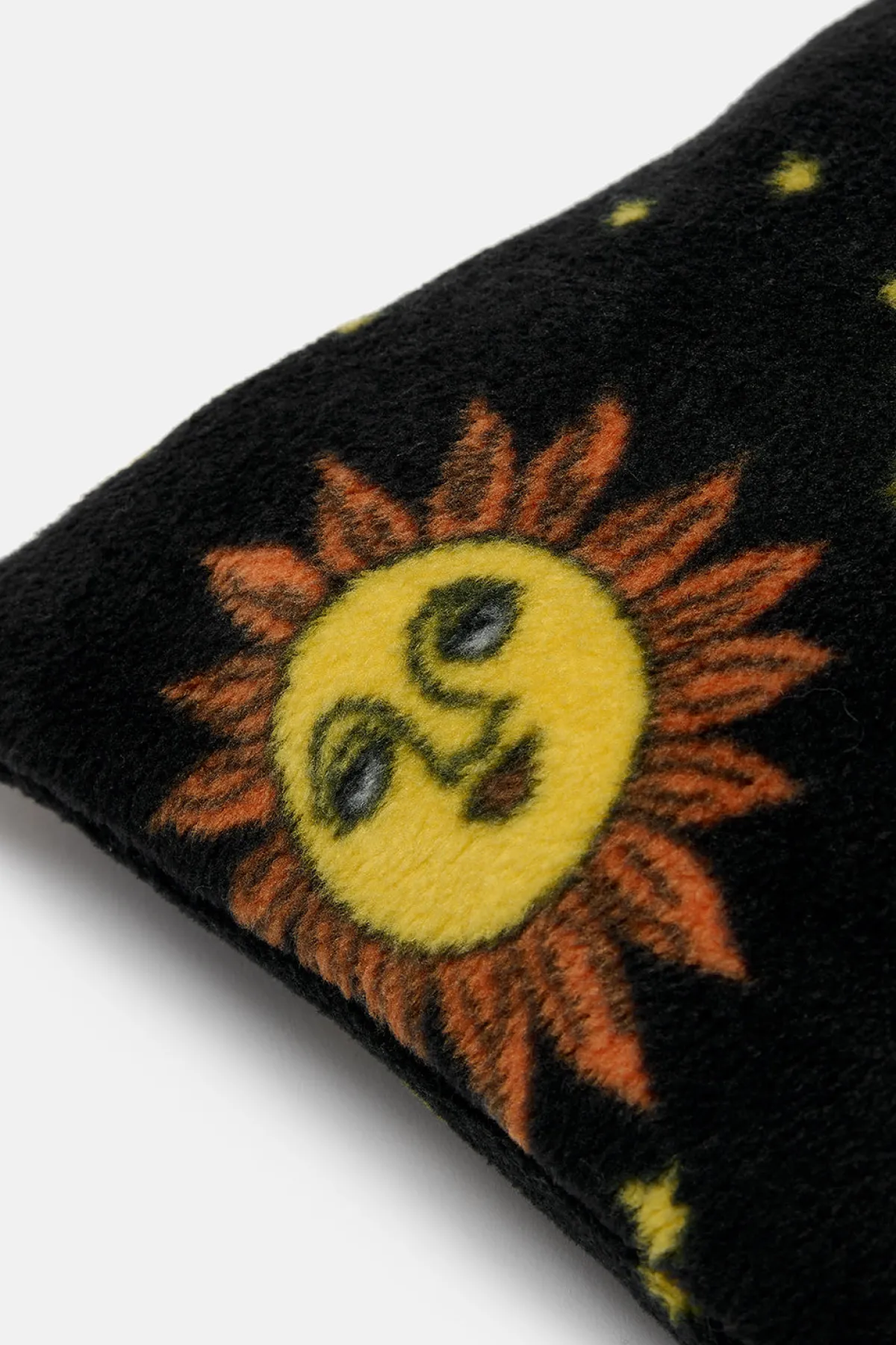 Lucy & Yak Bruna - Polar Fleece Cushion Cover in Black Orion Print