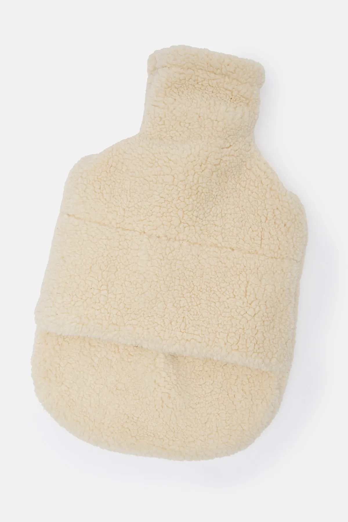 Lucy & Yak Caleb - Borg Fleece Hot Water Bottle Cover in Frappe Cream