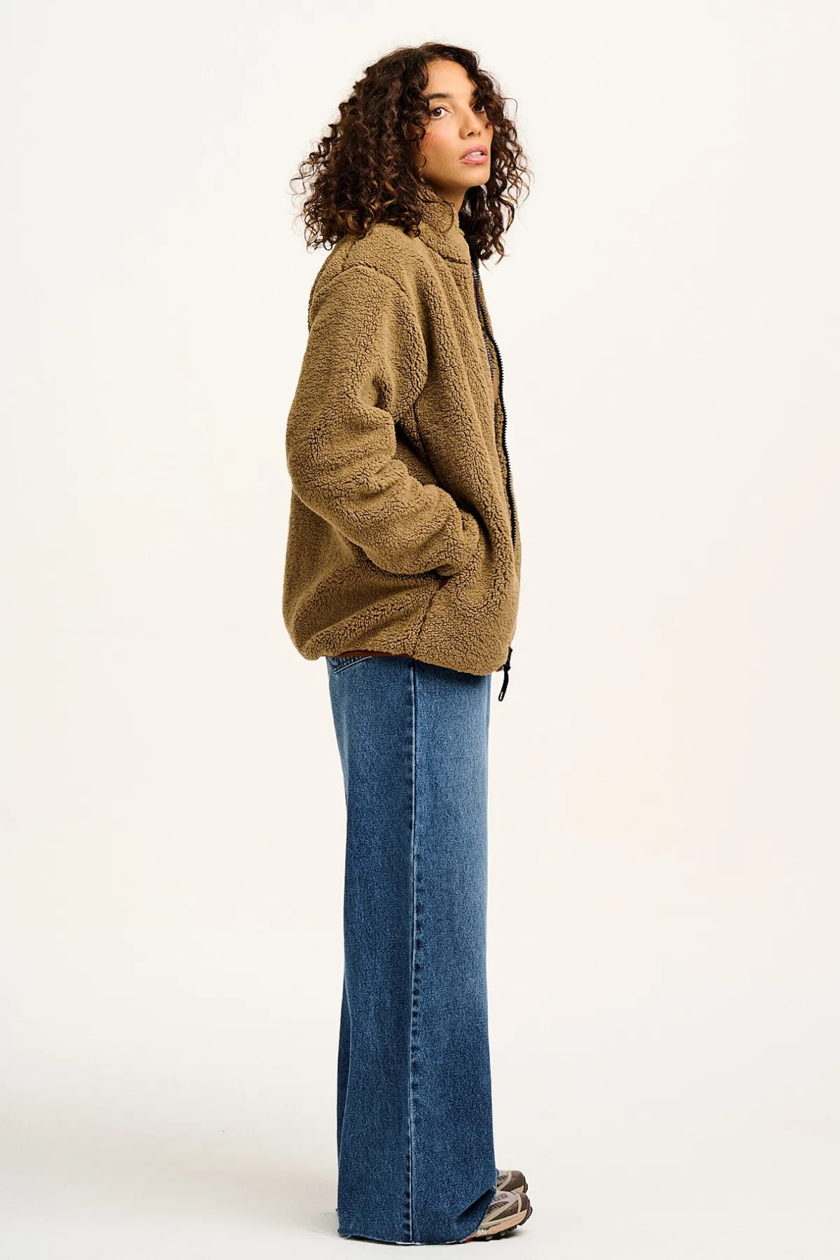 Lucy & Yak Carter - High Waisted Jeans in Vintage Wash Blue