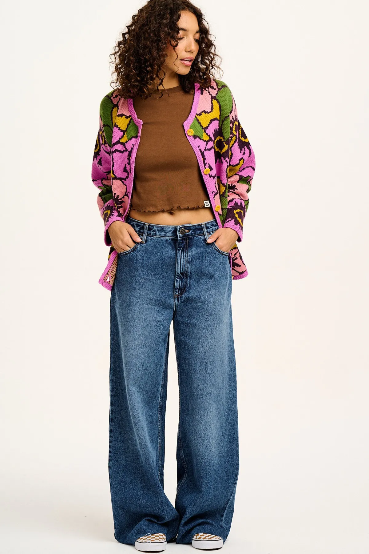 Lucy & Yak Carter - High Waisted Jeans in Vintage Wash Blue