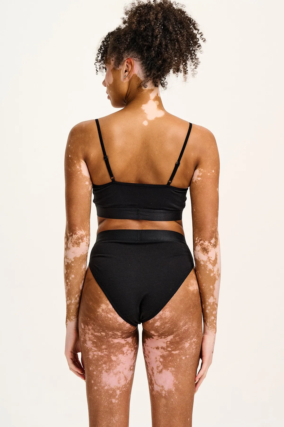 Lucy & Yak Cora - Cotton & Bamboo Bikini Pant in Black