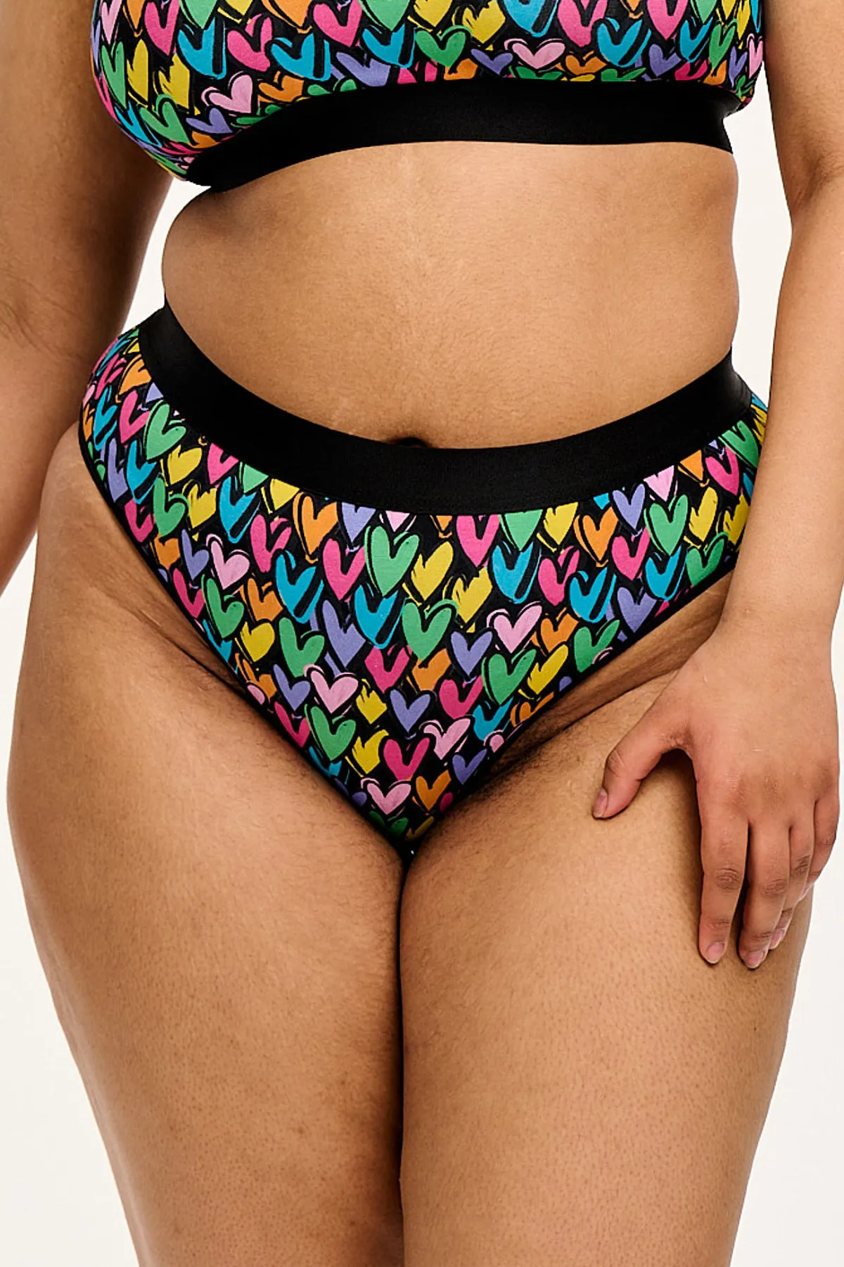 Lucy & Yak Cora - Cotton & Bamboo Bikini Pant in Summer Lovin' Print