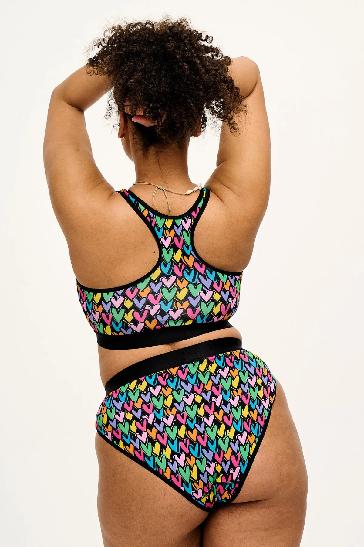 Lucy & Yak Cora - Cotton & Bamboo Bikini Pant in Summer Lovin' Print