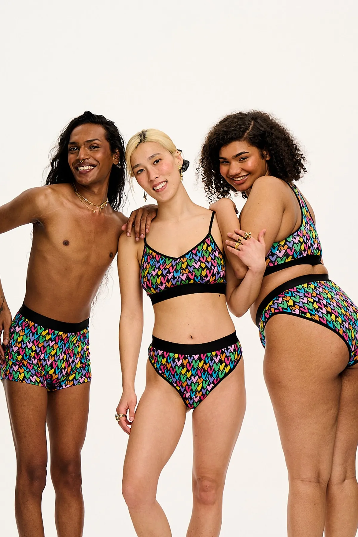 Lucy & Yak Cora - Cotton & Bamboo Bikini Pant in Summer Lovin' Print