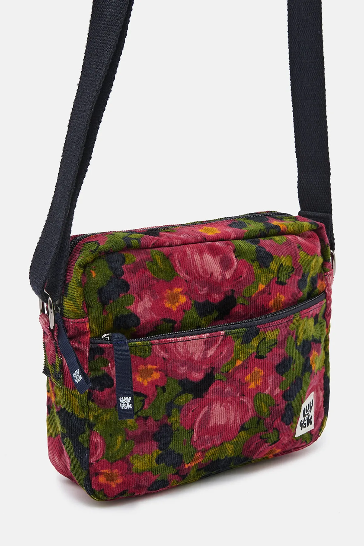 Lucy & Yak Dara - Crossbody Corduroy Bag in Rosetta Print