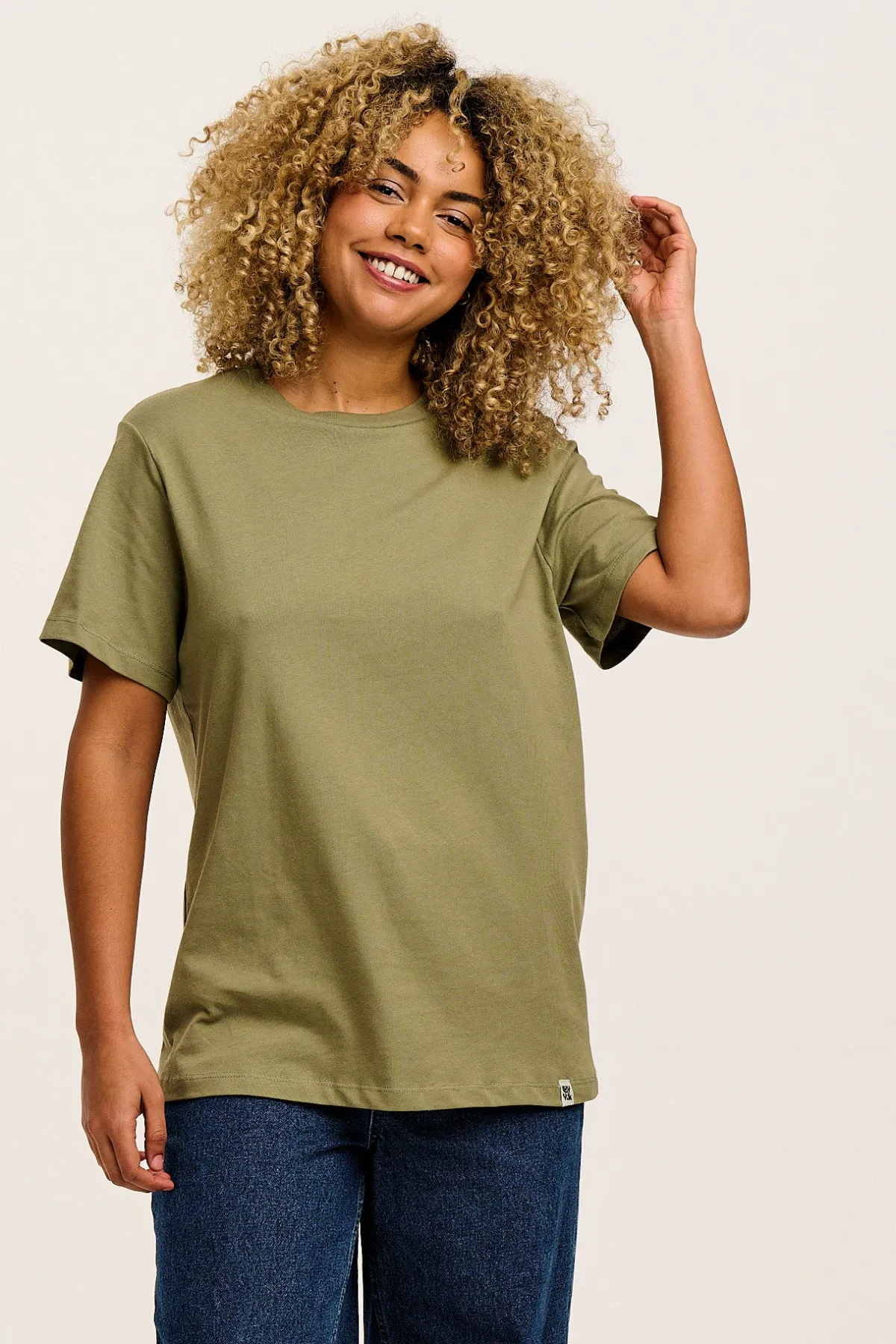 Lucy & Yak Denver - Cotton Tee in Khaki