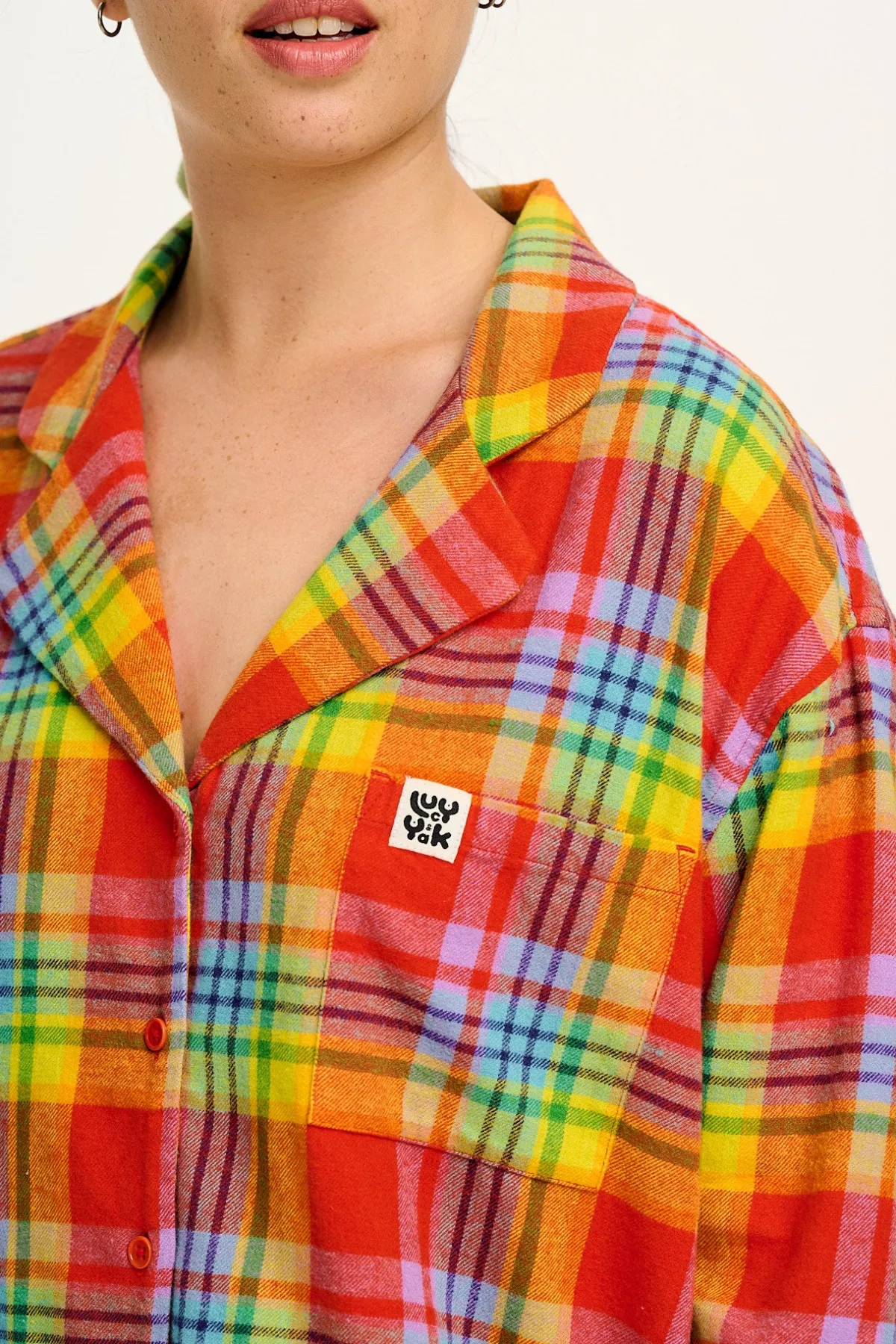 Lucy & Yak Dreamer - Soft Brushed Cotton Pyjama Set in Ncuti Tartan Print