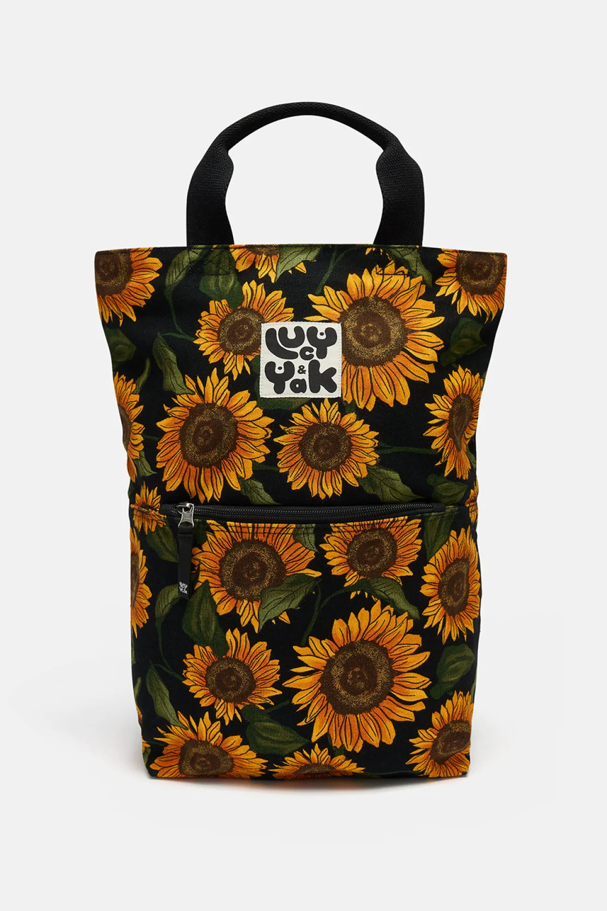 Lucy & Yak Dylan - Canvas Backpack in Sunflower Print