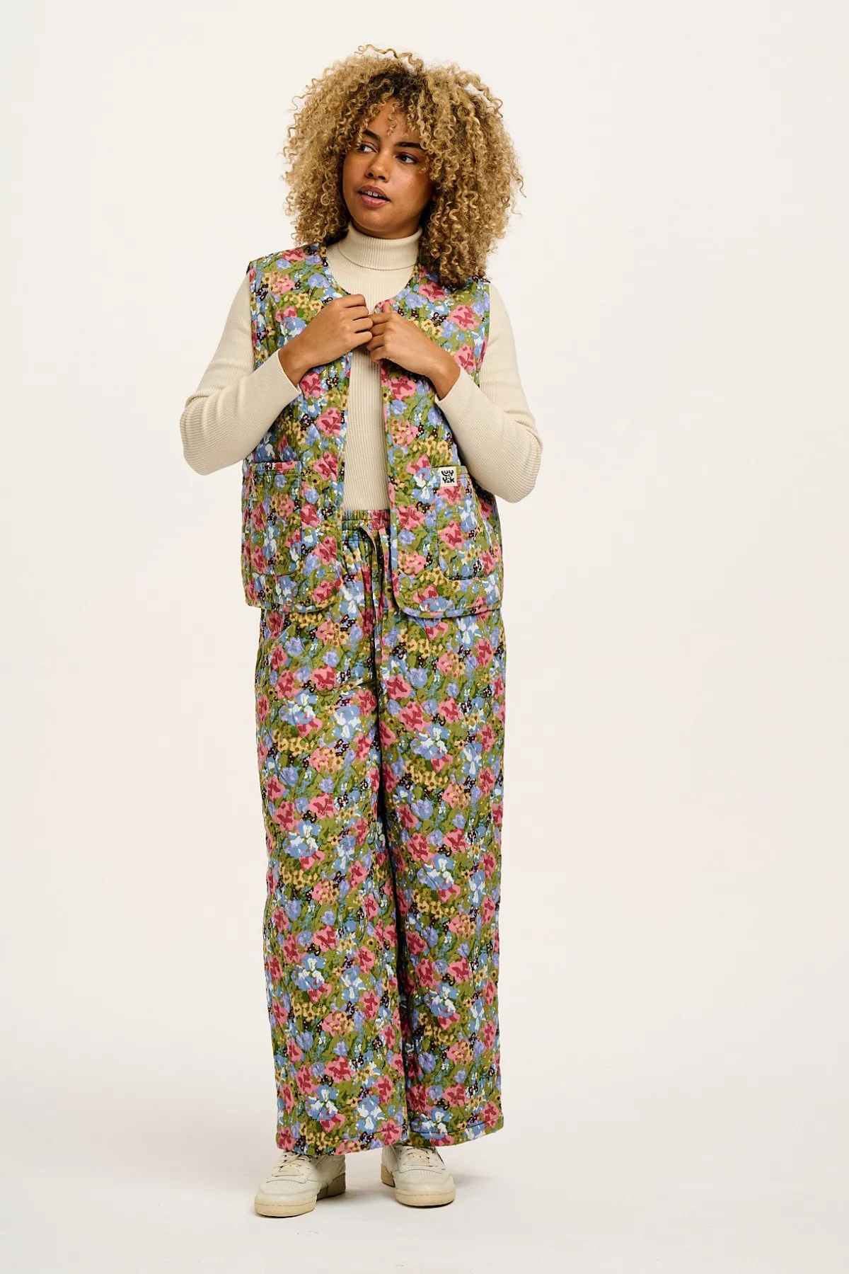 Lucy & Yak Emery - Reversible Quilted Gilet in Elsinore Floral Print