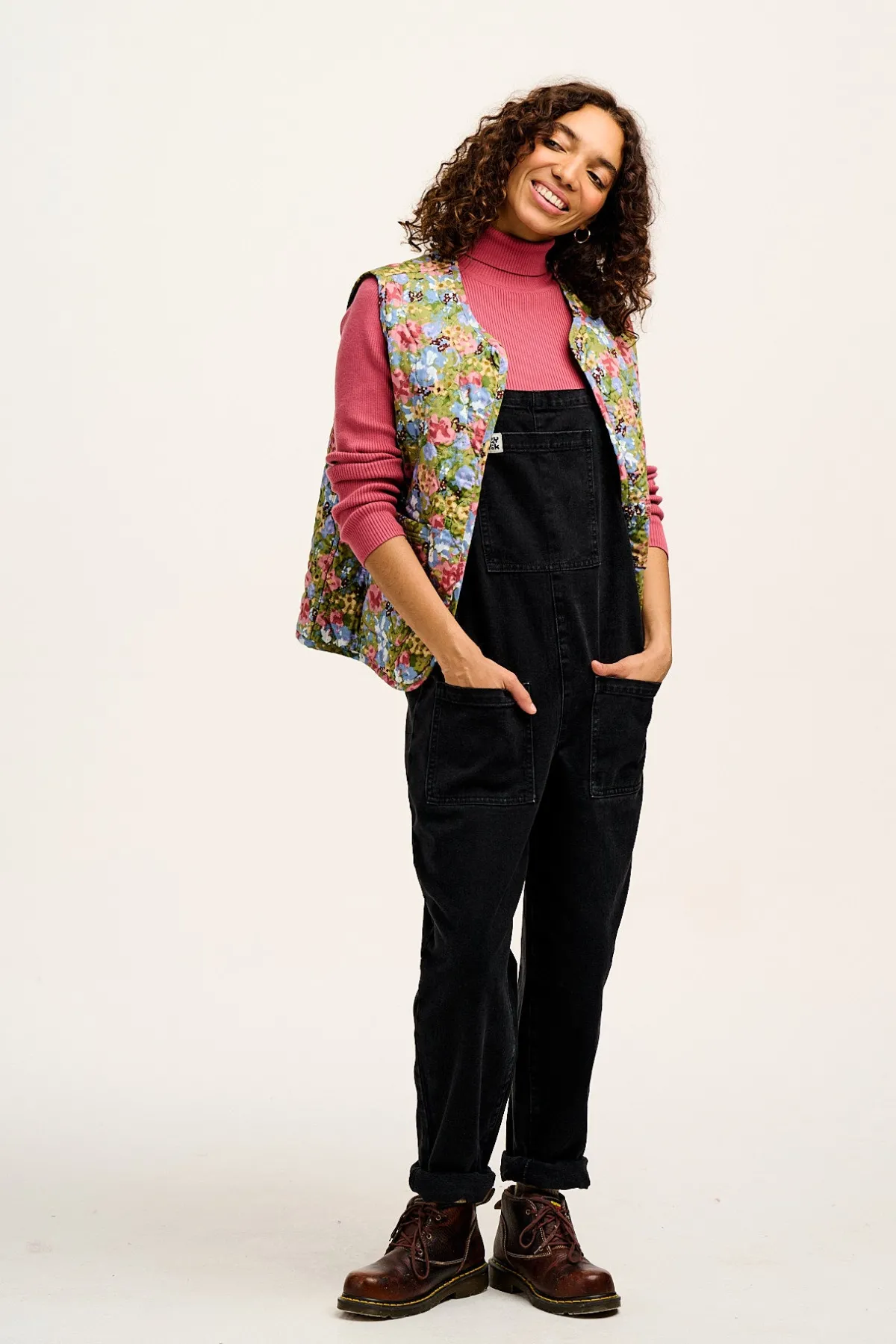 Lucy & Yak Emery - Reversible Quilted Gilet in Elsinore Floral Print