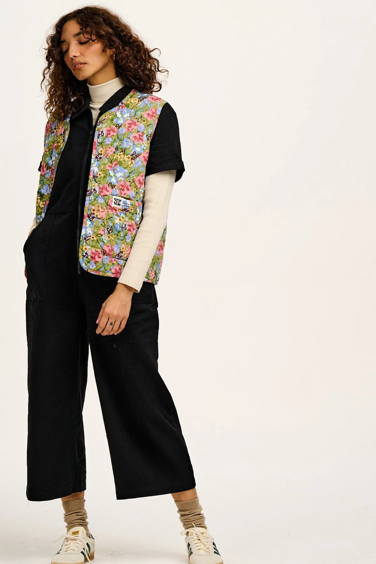 Lucy & Yak Emery - Reversible Quilted Gilet in Elsinore Floral Print