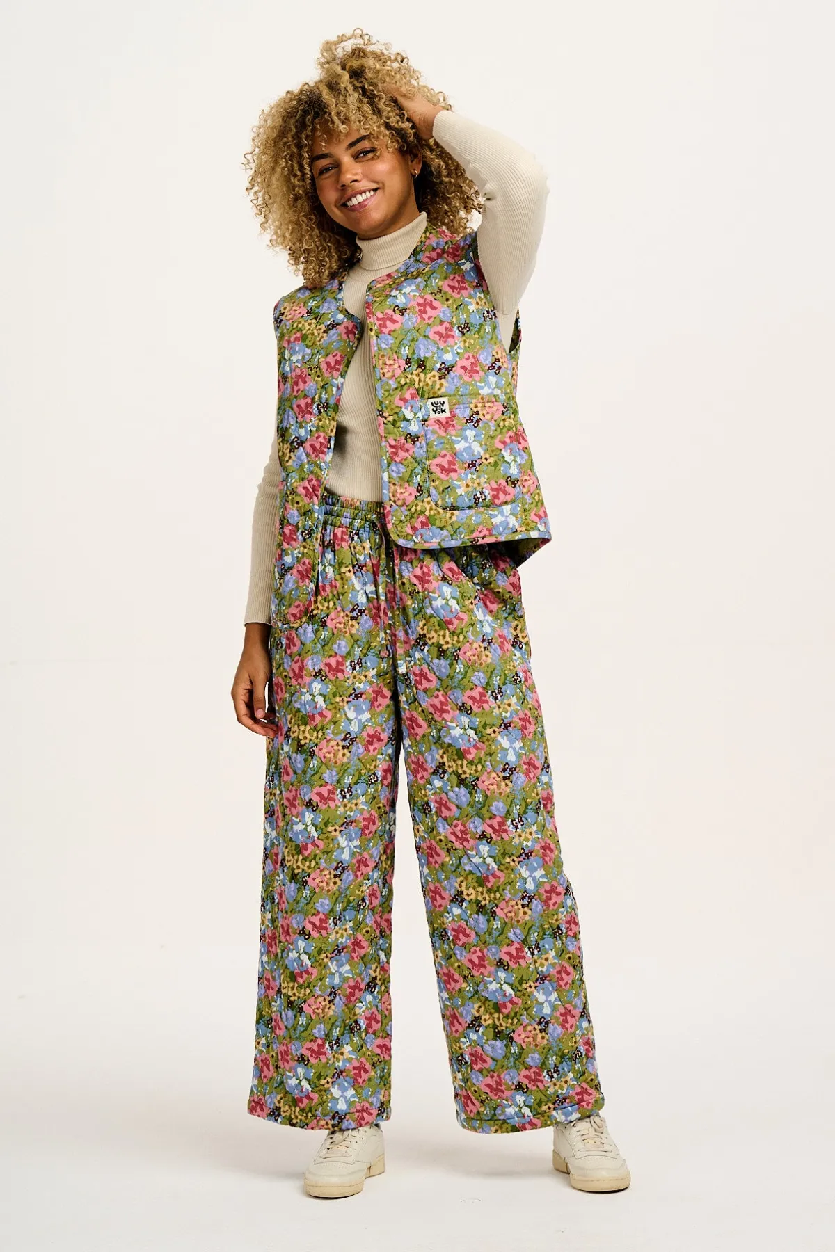 Lucy & Yak Emery - Reversible Quilted Gilet in Elsinore Floral Print