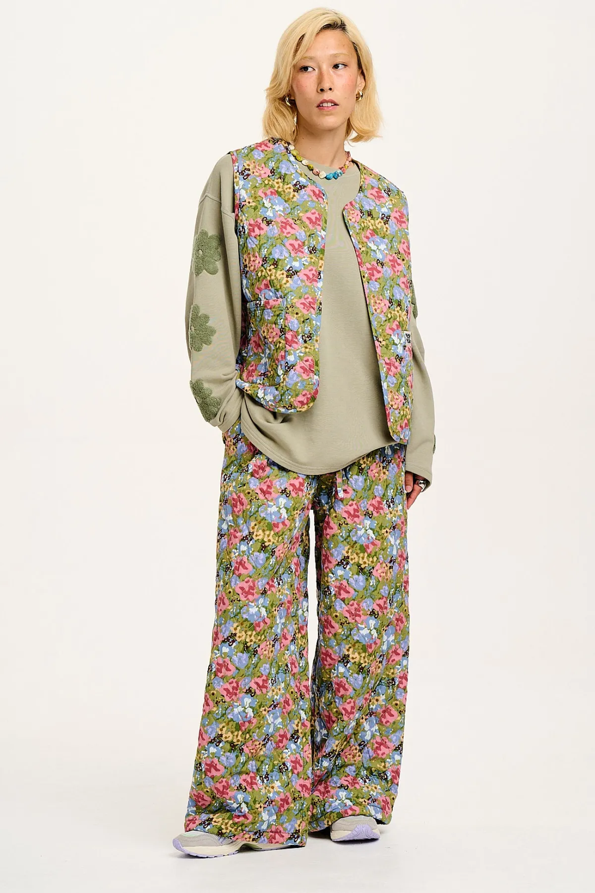 Lucy & Yak Emery - Reversible Quilted Gilet in Elsinore Floral Print