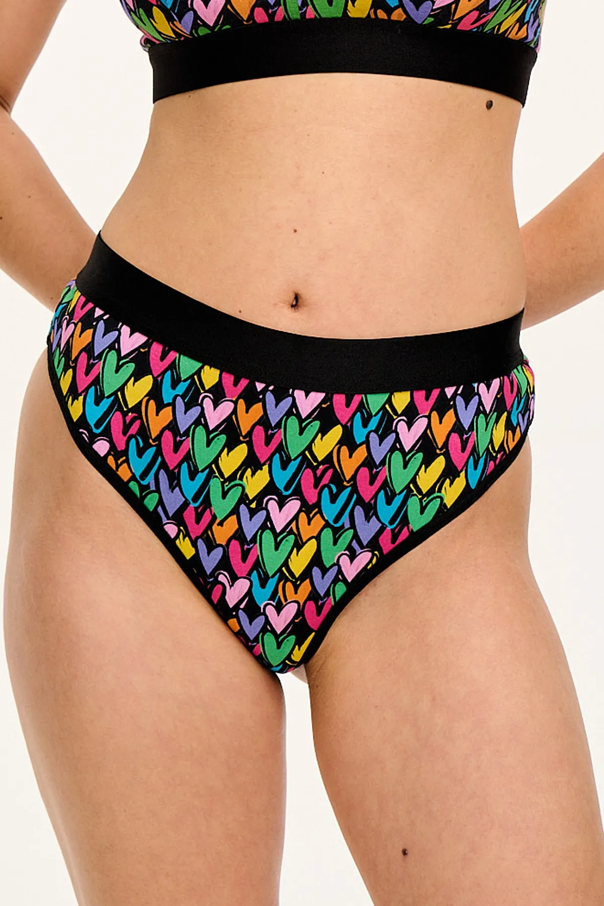 Lucy & Yak Fleur - Cotton & Bamboo Thong in Summer Lovin' Print