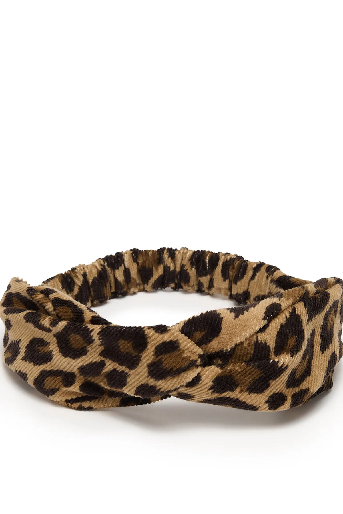 Lucy & Yak Hallie - Twist Top Headband in Leopard Print