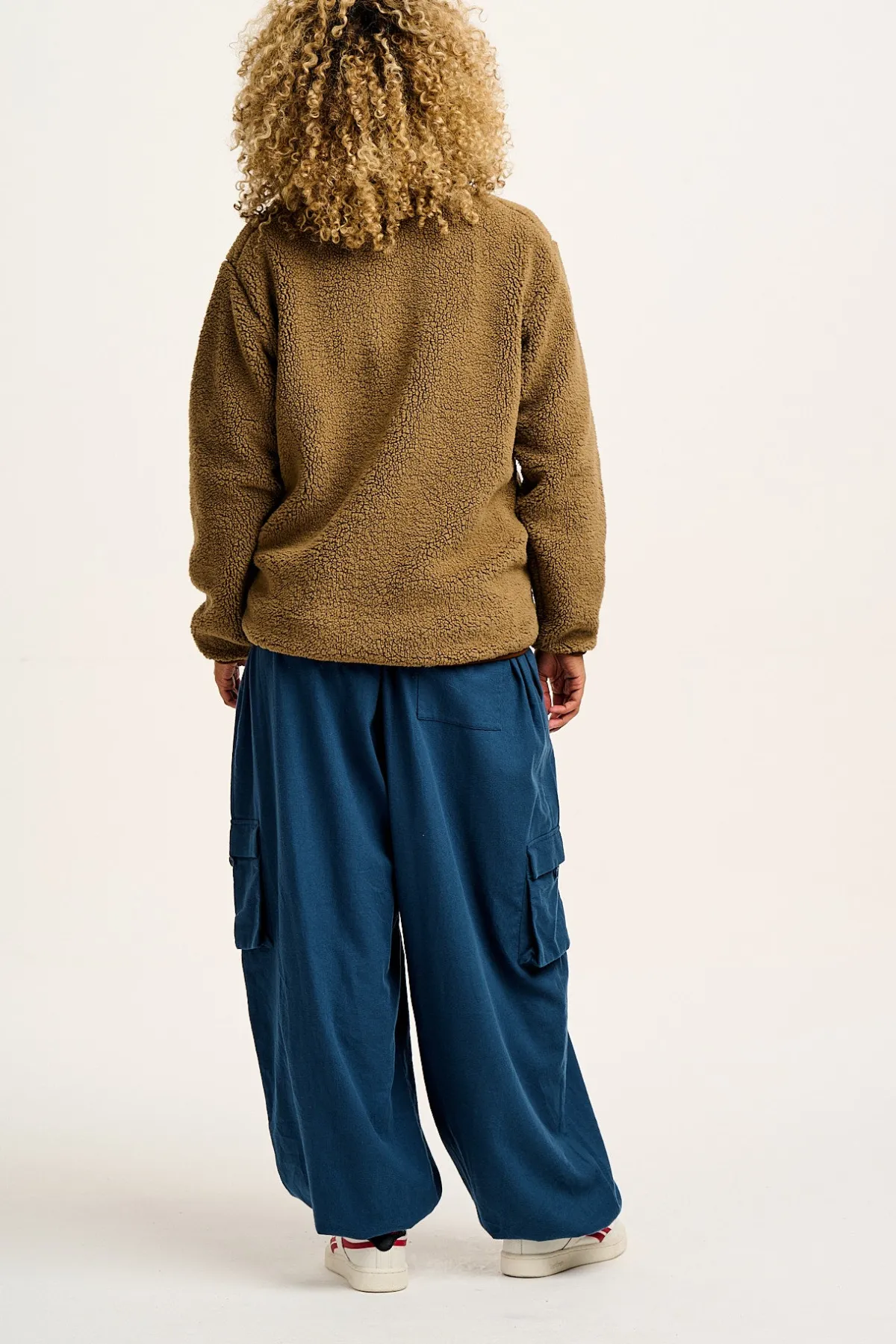 Lucy & Yak Harper - Borg Fleece Jacket in Mocha Chocca Latte Brown