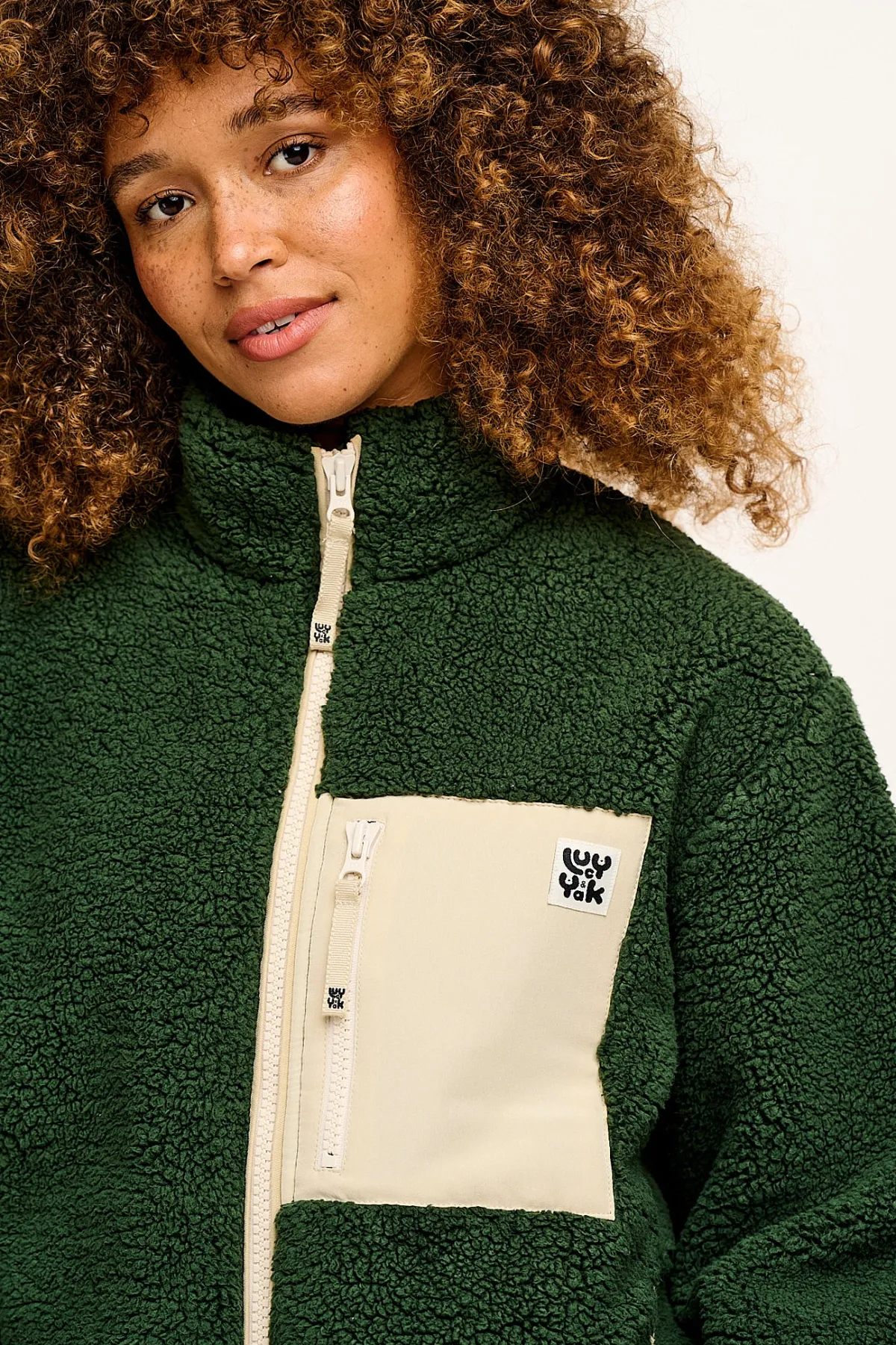 Lucy & Yak Harper - Fleece Jacket Pine Green