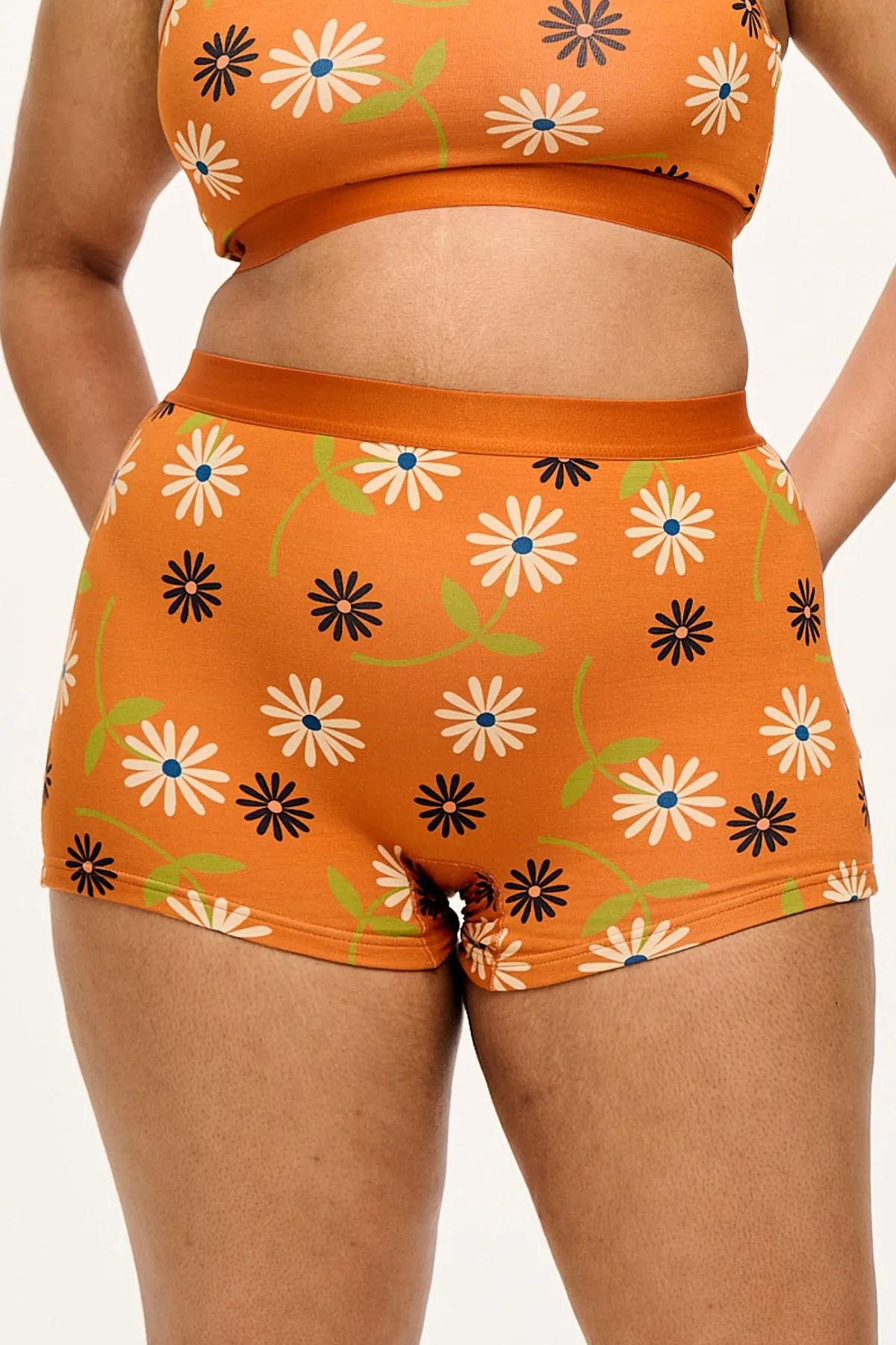 Lucy & Yak Joey - Cotton & Bamboo Boxer Shorts in Veronica Print