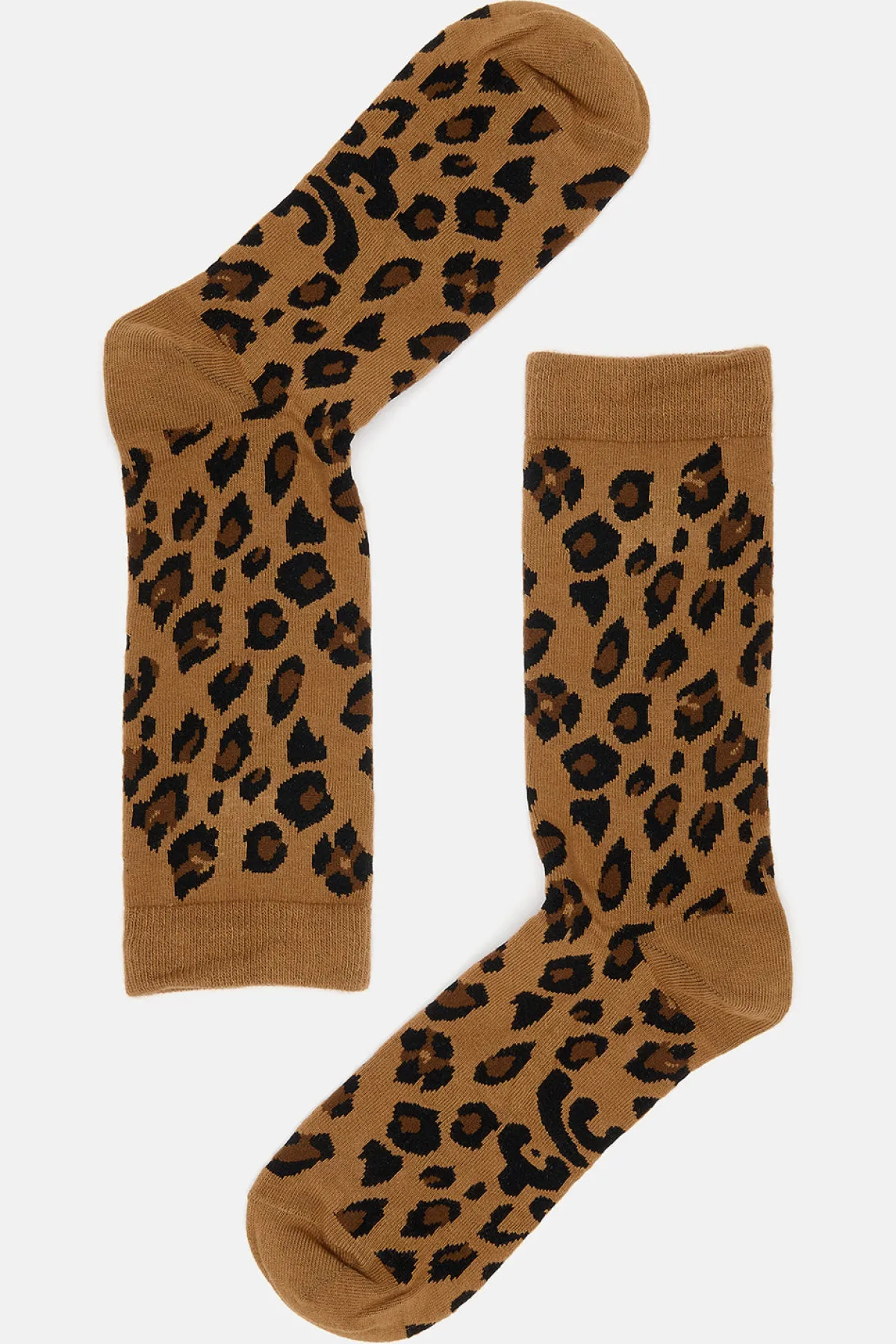 Lucy & Yak JoJo - Cotton Socks in Leopard Print