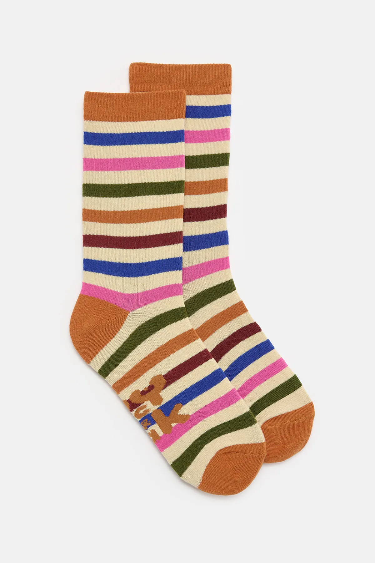 Lucy & Yak JoJo - Cotton Socks in Rainbow Stripe