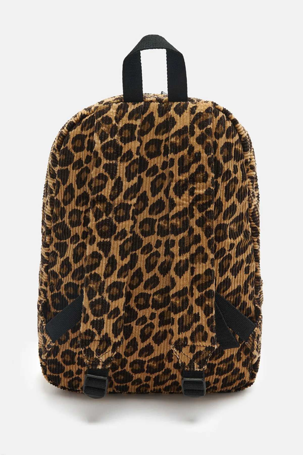 Lucy & Yak Kellie - Skater Corduroy Backpack in Leopard Print