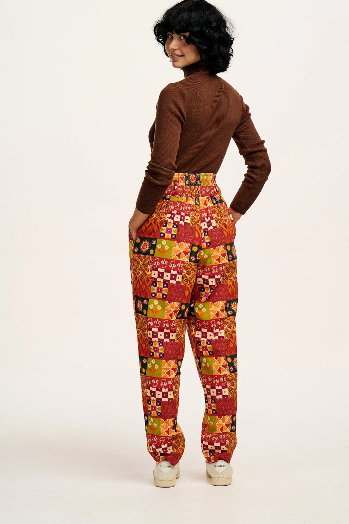 Lucy & Yak L.E. Alexa - Cotton Trousers in Artist Print by Namrata Kumar
