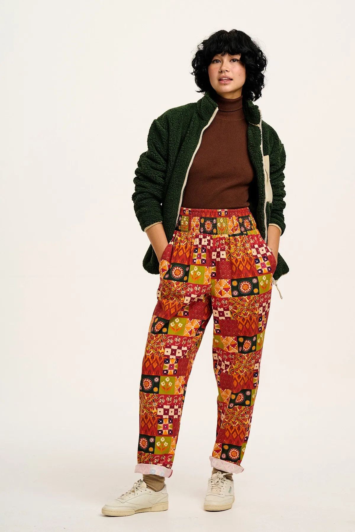 Lucy & Yak L.E. Alexa - Cotton Trousers in Artist Print by Namrata Kumar
