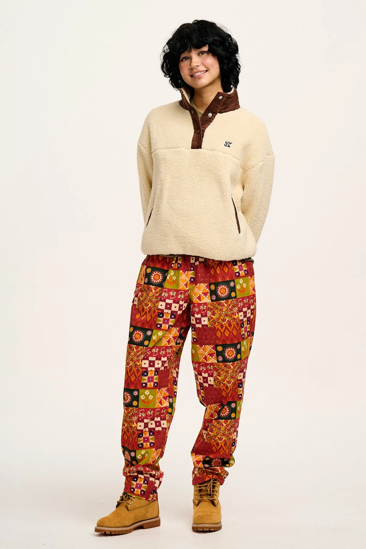 Lucy & Yak L.E. Alexa - Cotton Trousers in Artist Print by Namrata Kumar