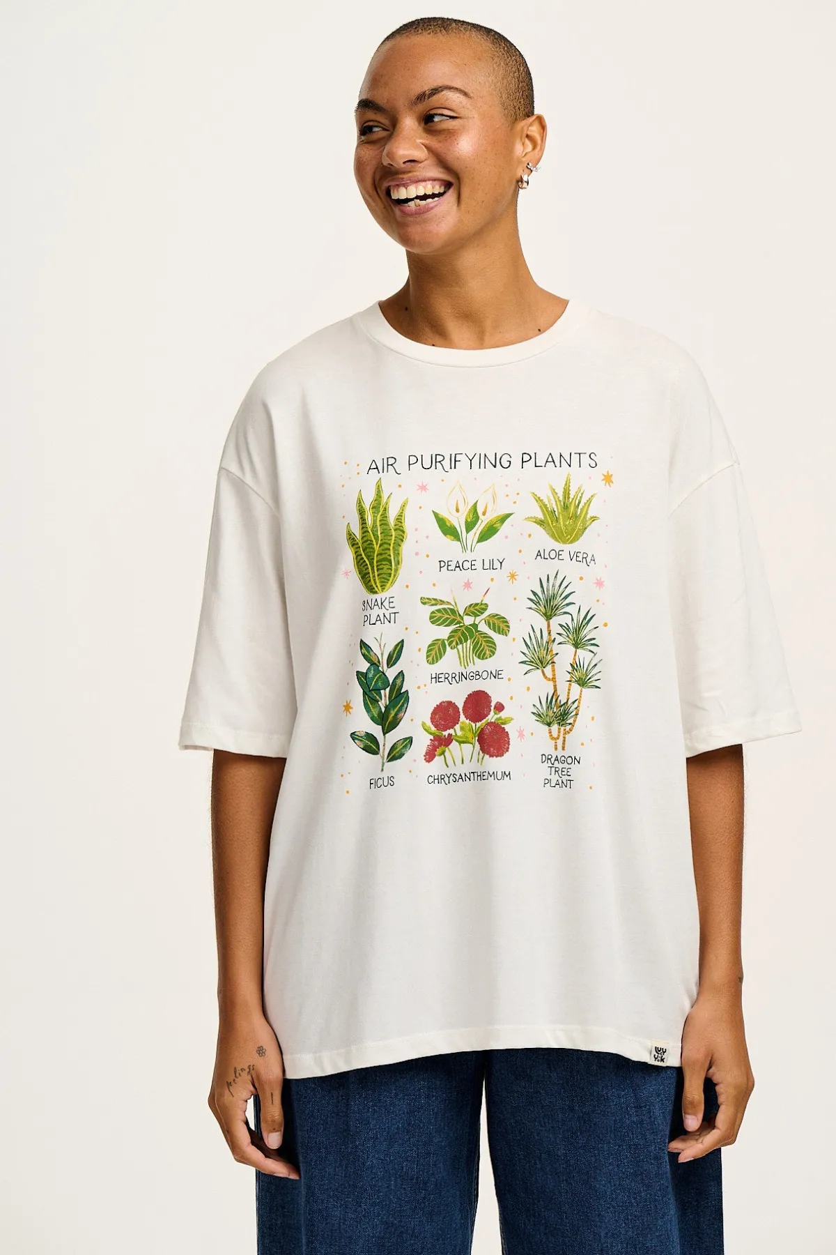 Lucy & Yak L.E. Benny - Oversized Cotton Tee in Artist Print by Bojana