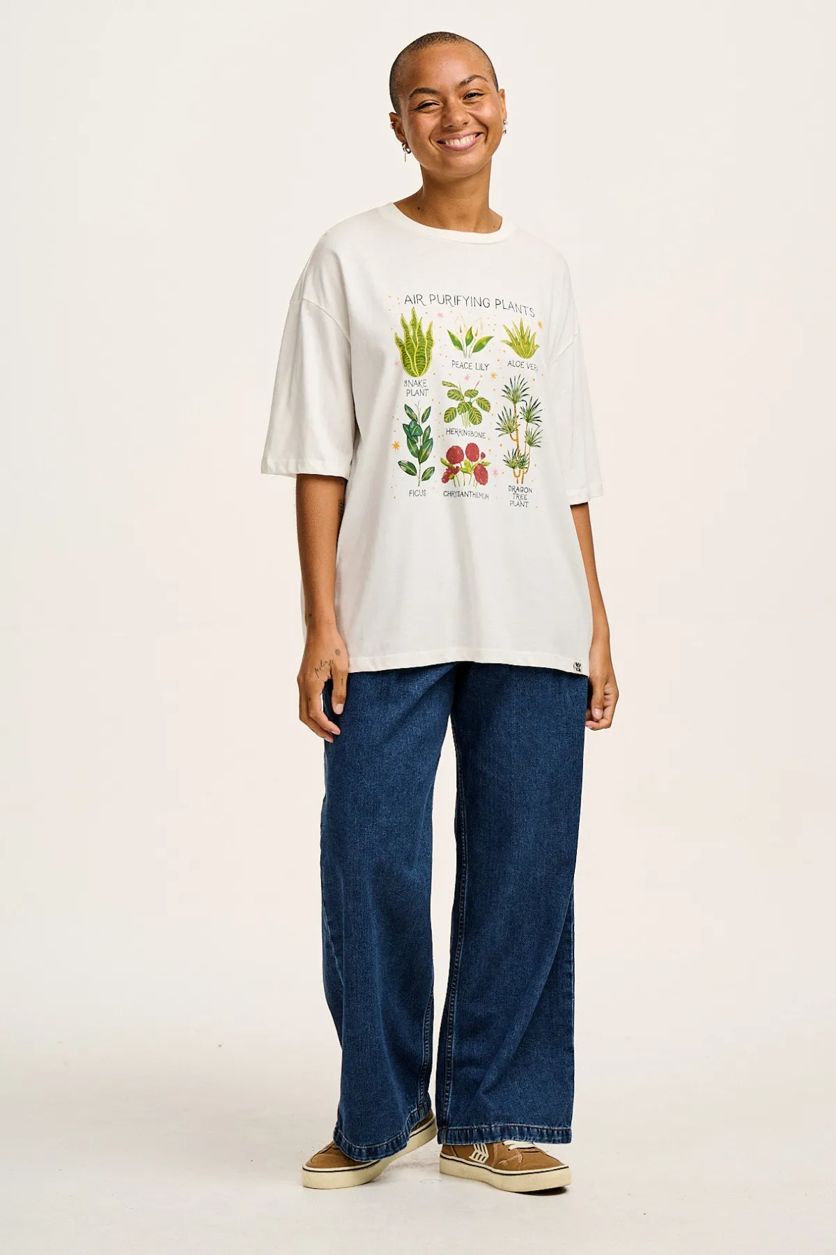 Lucy & Yak L.E. Benny - Oversized Cotton Tee in Artist Print by Bojana