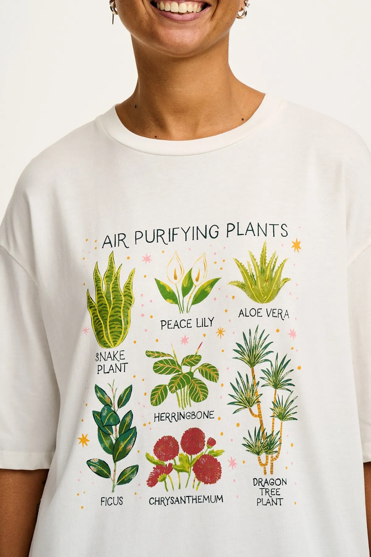 Lucy & Yak L.E. Benny - Oversized Cotton Tee in Artist Print by Bojana