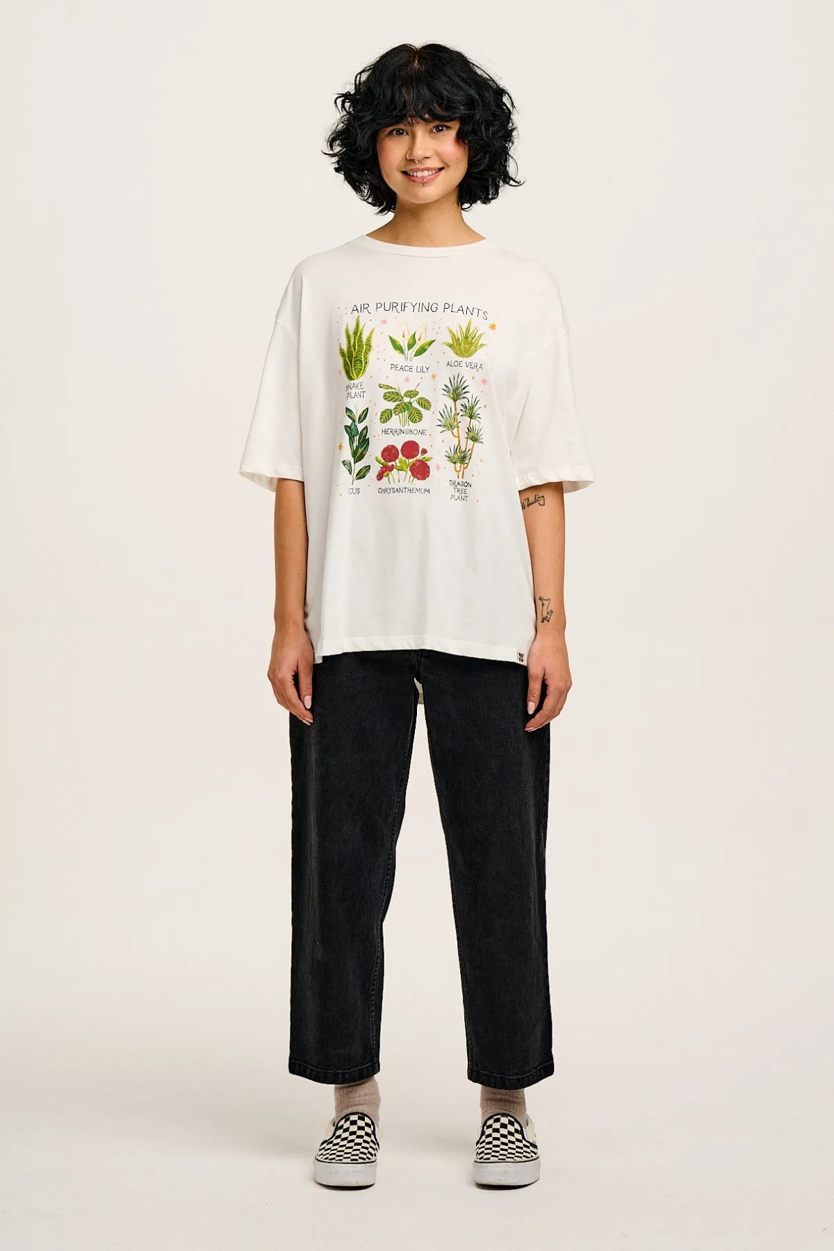 Lucy & Yak L.E. Benny - Oversized Cotton Tee in Artist Print by Bojana