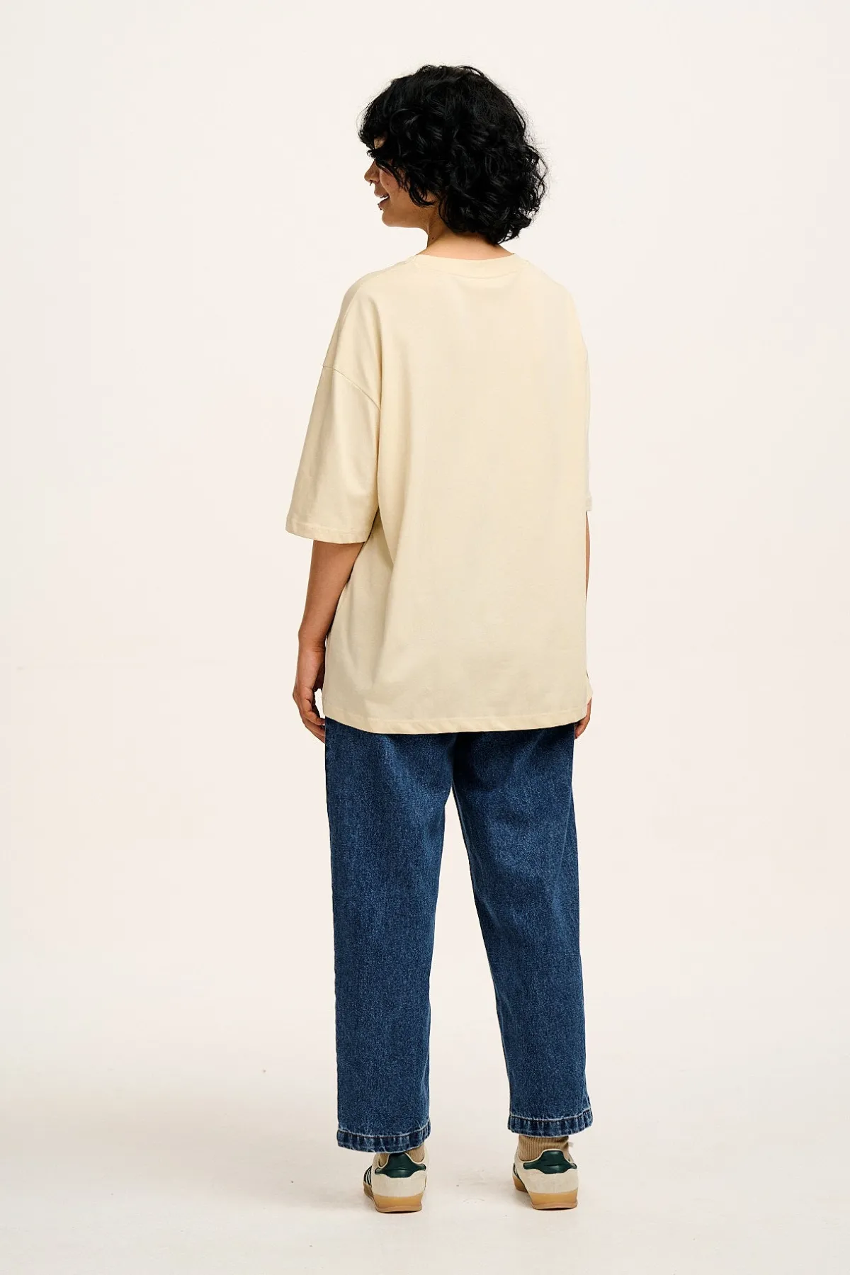 Lucy & Yak L.E. Benny - Oversized Cotton Tee in Artist Print by Rohan Dahotre