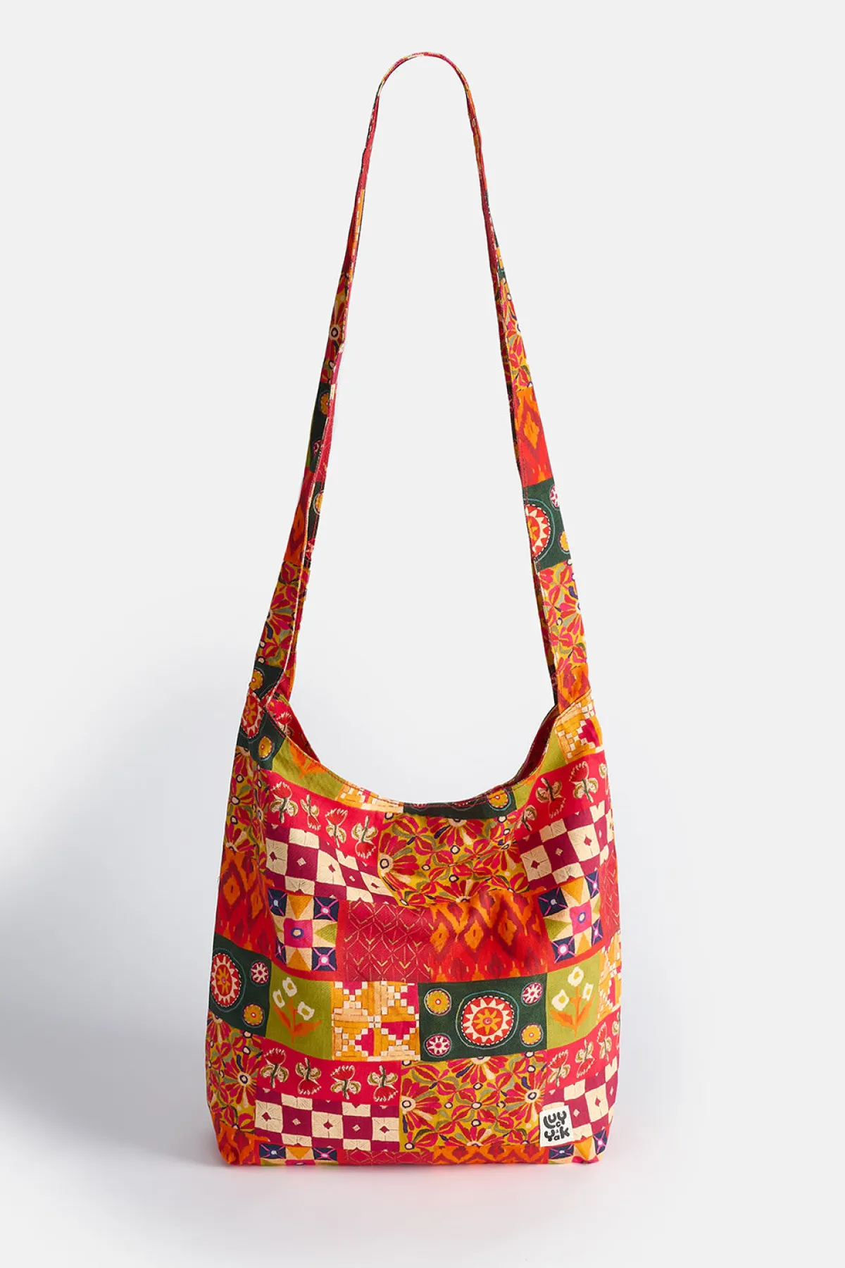 Lucy & Yak L.E. Erin - Cotton Shoulder Bag in Artist Print by Namrata Kumar